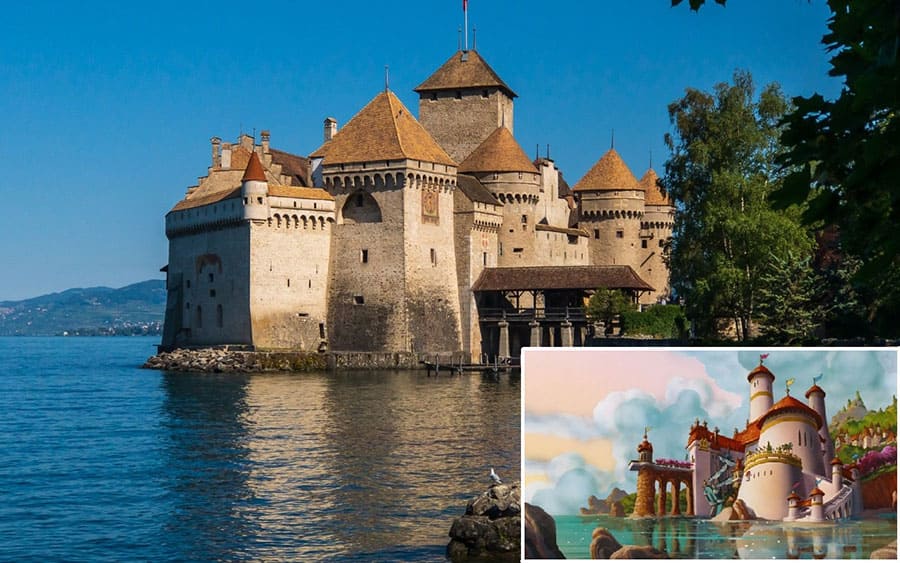 Chillon Castle - The medieval fortress on the shores of Lake Geneva