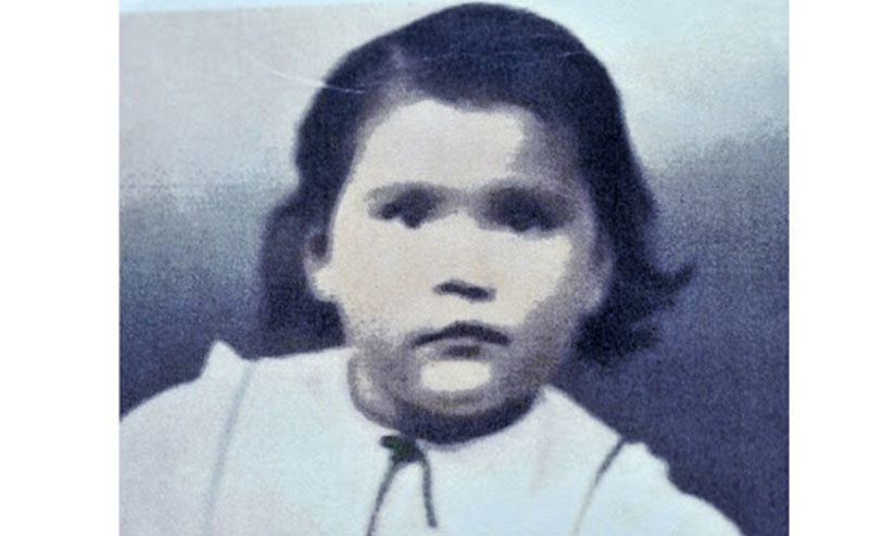 Mary Jane Hill as a 3-year-old girl. 